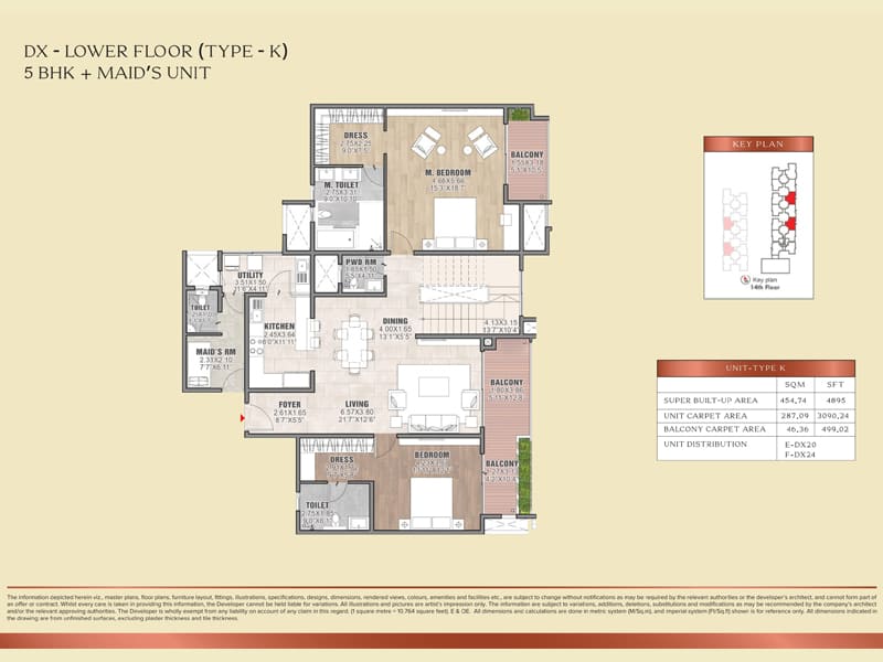 2.5 BHK Floor Plan